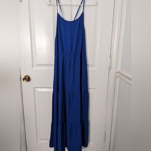 Elegant Blue Maxi Dress